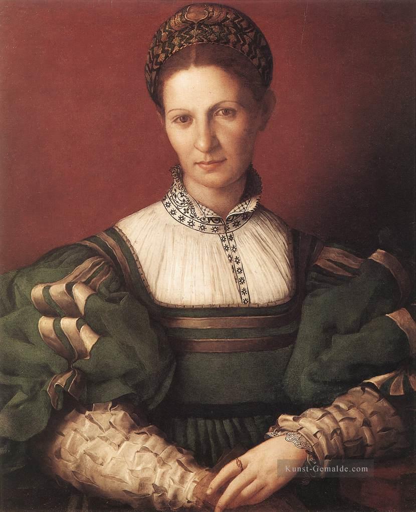 Porträt einer Dame in Grün Florenz Agnolo Bronzino Ölgemälde